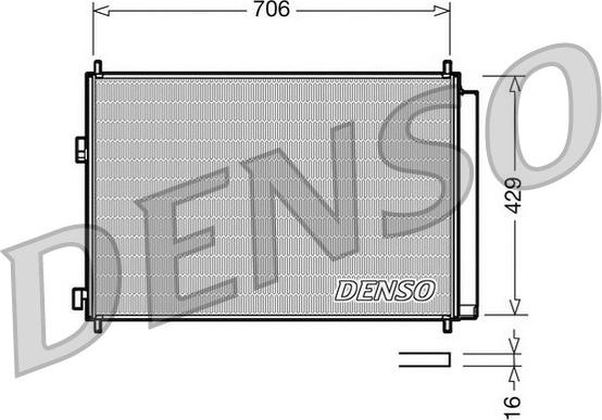 Denso DCN50030 - Condenser, air conditioning www.avaruosad.ee
