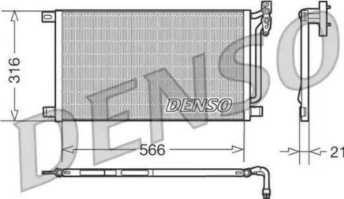 Denso DCN05003 - Condenser, air conditioning www.avaruosad.ee