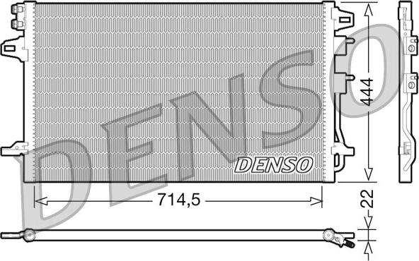 Denso DCN06005 - Конденсатор, кондиционер www.avaruosad.ee