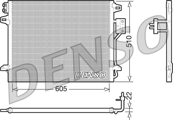 Denso DCN06006 - Condenser, air conditioning www.avaruosad.ee