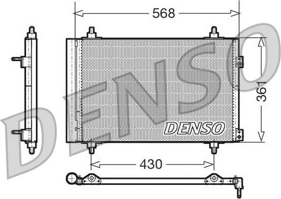 Denso DCN07008 - Condenser, air conditioning www.avaruosad.ee