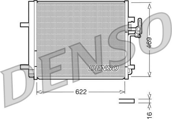 Denso DCN10016 - Condenser, air conditioning www.avaruosad.ee
