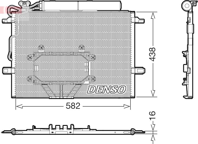 Denso DCN17065 - Condensador, aire acondicionado www.avaruosad.ee