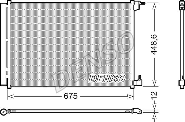 Denso DCN17060 - Condenser, air conditioning www.avaruosad.ee