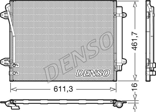 Denso DCN32012 - Condenser, air conditioning www.avaruosad.ee
