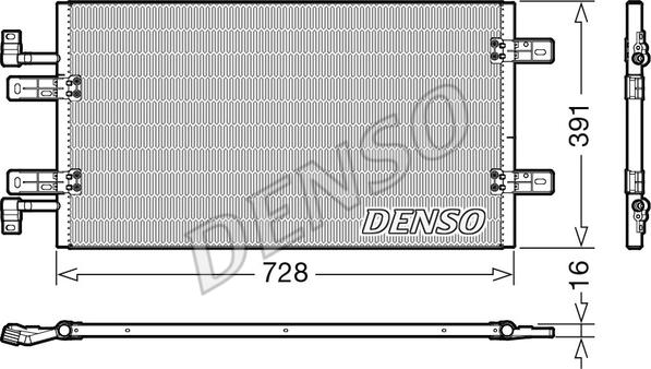 Denso DCN20019 - Condenser, air conditioning www.avaruosad.ee
