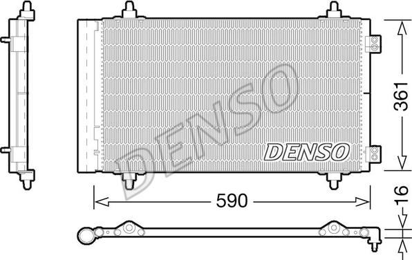 Denso DCN21018 - Condenser, air conditioning www.avaruosad.ee