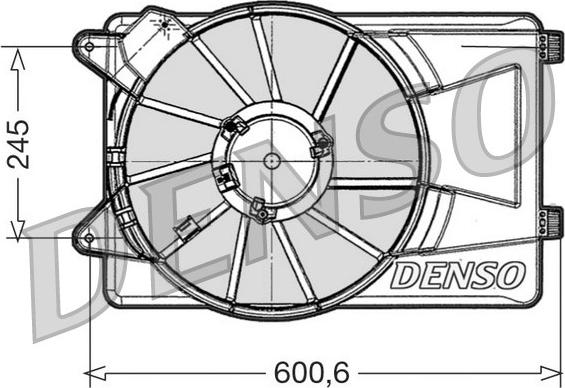 Denso DER09305 - Fan, radiator www.avaruosad.ee