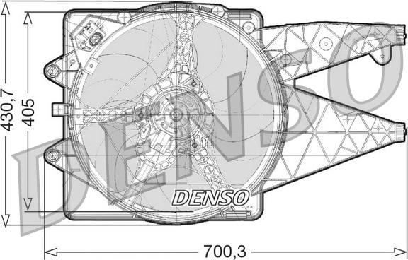 Denso DER01020 - Fan, radiator www.avaruosad.ee