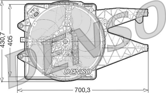 Denso DER01021 - Fan, radiator www.avaruosad.ee