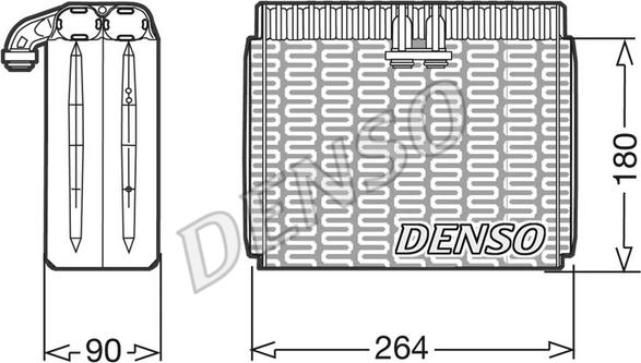 Denso DEV01010 - Evaporator, air conditioning www.avaruosad.ee