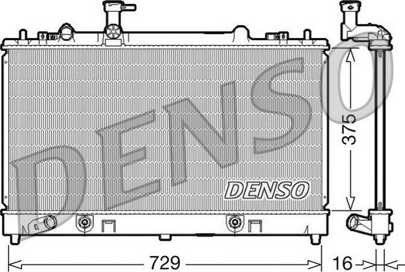 Denso DRM44024 - Radiaator,mootorijahutus www.avaruosad.ee