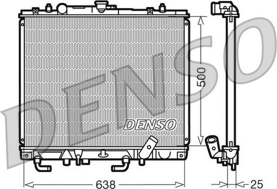 Denso DRM45016 - Радиатор, охлаждение двигателя www.avaruosad.ee