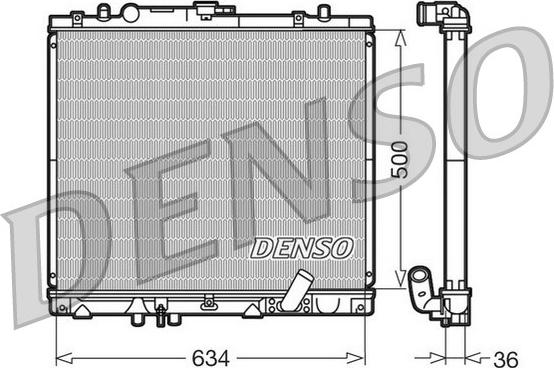 Denso DRM45020 - Radiators, Motora dzesēšanas sistēma www.avaruosad.ee