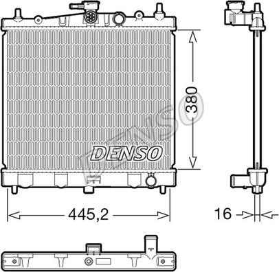 Denso DRM46067 - Радиатор, охлаждение двигателя www.avaruosad.ee