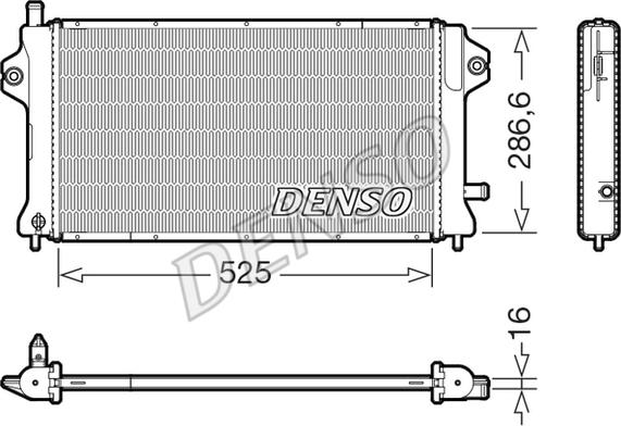 Denso DRM46077 - Radiators, Motora dzesēšanas sistēma www.avaruosad.ee