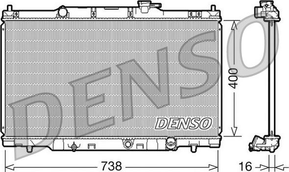Denso DRM40011 - Radiators, Motora dzesēšanas sistēma www.avaruosad.ee
