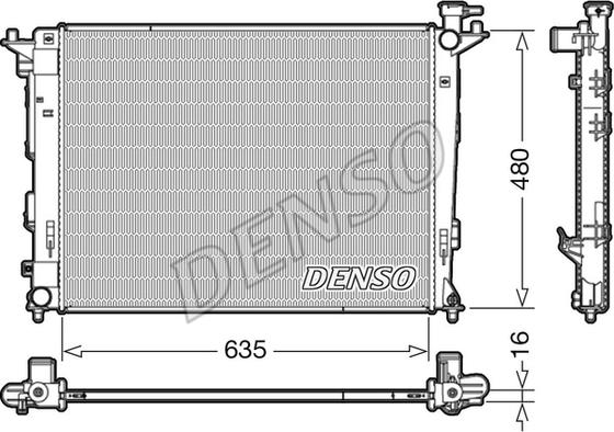 Denso DRM41006 - Radiaator,mootorijahutus www.avaruosad.ee
