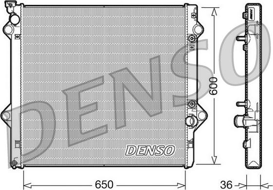 Denso DRM50049 - Radiaator,mootorijahutus www.avaruosad.ee