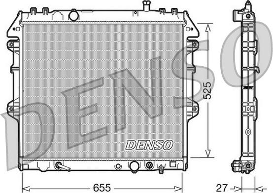 Denso DRM50045 - Radiators, Motora dzesēšanas sistēma www.avaruosad.ee