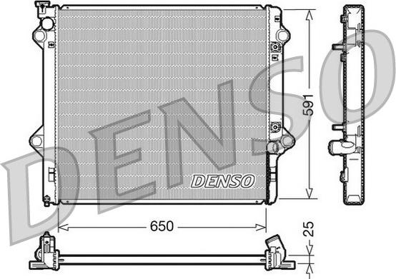 Denso DRM50046 - Radiators, Motora dzesēšanas sistēma www.avaruosad.ee