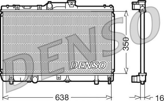 Denso DRM50013 - Радиатор, охлаждение двигателя www.avaruosad.ee