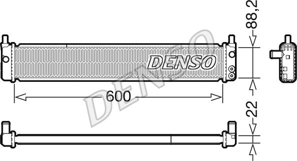 Denso DRM50135 - Radiators, Motora dzesēšanas sistēma www.avaruosad.ee