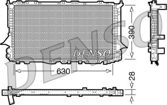 Denso DRM02005 - Radiator, engine cooling www.avaruosad.ee