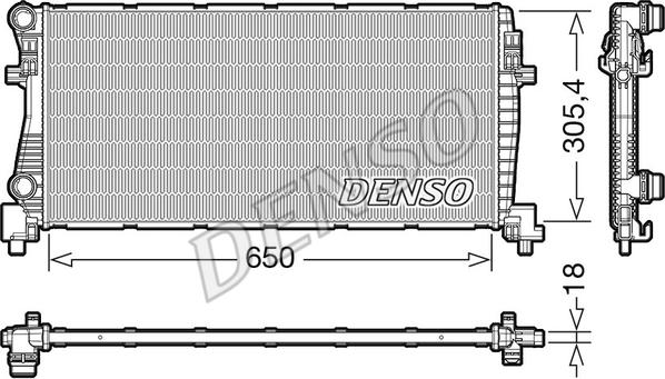 Denso DRM02017 - Radiators, Motora dzesēšanas sistēma www.avaruosad.ee