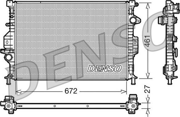 Denso DRM10069 - Radiators, Motora dzesēšanas sistēma www.avaruosad.ee