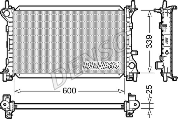 Denso DRM10002 - Радиатор, охлаждение двигателя www.avaruosad.ee