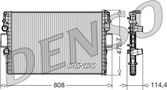 Denso DRM12010 - Radiator, engine cooling www.avaruosad.ee