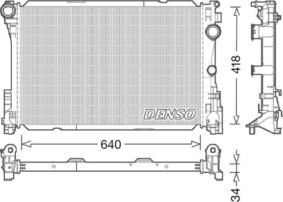 Denso DRM17049 - Radiators, Motora dzesēšanas sistēma www.avaruosad.ee