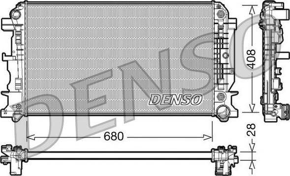 Denso DRM17044 - Radiators, Motora dzesēšanas sistēma www.avaruosad.ee