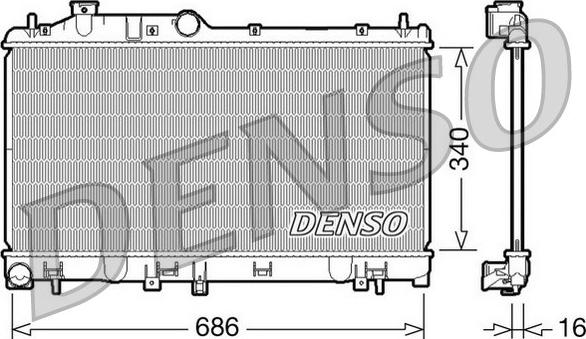 Denso DRM36007 - Radiator, engine cooling www.avaruosad.ee
