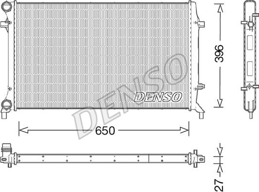 Denso DRM32045 - Radiaator,mootorijahutus www.avaruosad.ee