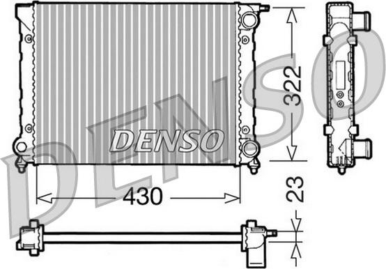 Denso DRM32004 - Радиатор, охлаждение двигателя www.avaruosad.ee