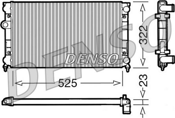 Denso DRM32006 - Radiaator,mootorijahutus www.avaruosad.ee