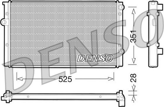 Denso DRM32028 - Радиатор, охлаждение двигателя www.avaruosad.ee