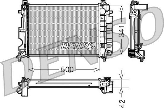 Denso DRM25014 - Радиатор, охлаждение двигателя www.avaruosad.ee
