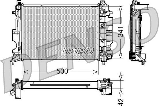 Denso DRM25012 - Radiaator,mootorijahutus www.avaruosad.ee