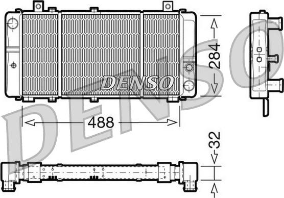 Denso DRM27001 - Radiaator,mootorijahutus www.avaruosad.ee