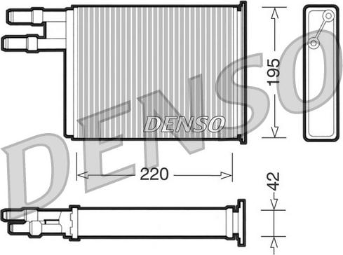 Denso DRR09031 - Heat Exchanger, interior heating www.avaruosad.ee