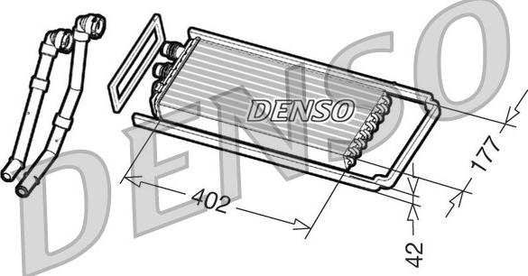 Denso DRR12100 - Теплообменник, отопление салона www.avaruosad.ee