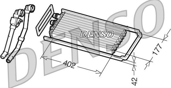 Denso DRR12101 - Heat Exchanger, interior heating www.avaruosad.ee