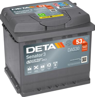 DETA DA530 - Стартерная аккумуляторная батарея, АКБ www.avaruosad.ee