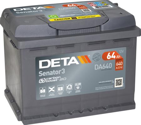 DETA DA640 - Стартерная аккумуляторная батарея, АКБ www.avaruosad.ee