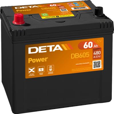 DETA DB605 - Стартерная аккумуляторная батарея, АКБ www.avaruosad.ee