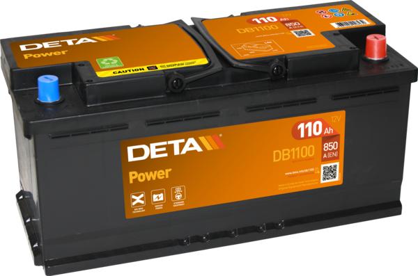 DETA DB1100 - Стартерная аккумуляторная батарея, АКБ www.avaruosad.ee