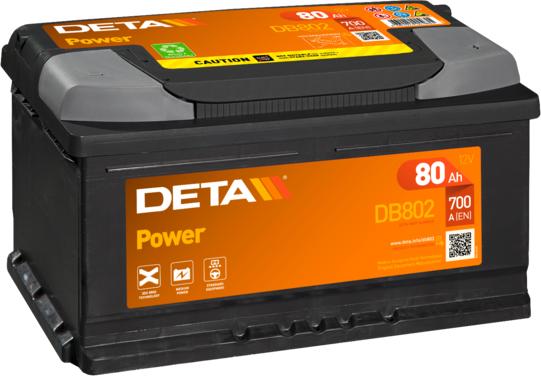 DETA DB802 - Стартерная аккумуляторная батарея, АКБ www.avaruosad.ee
